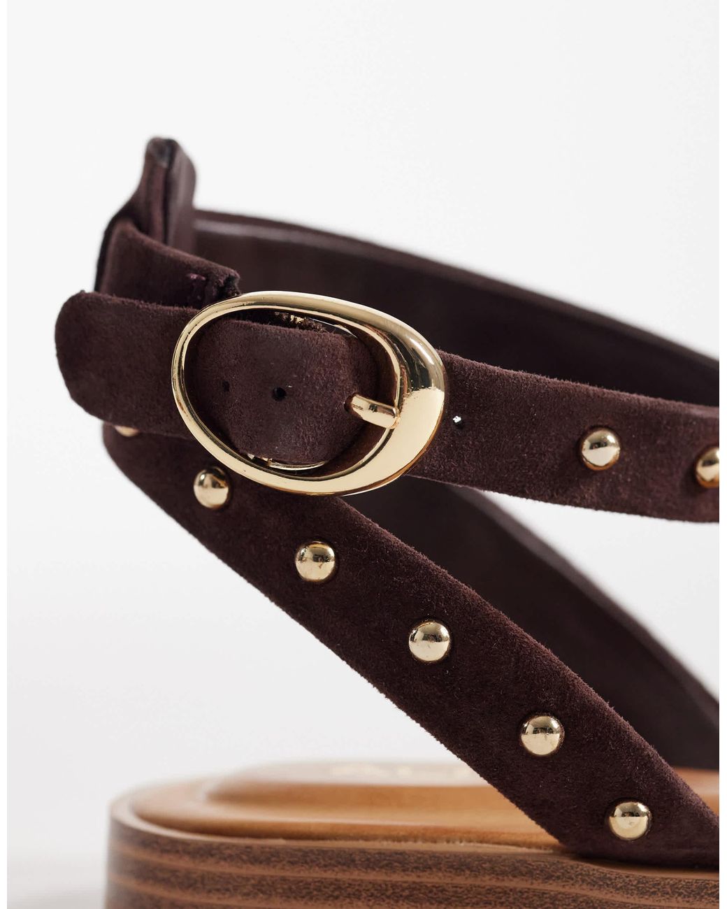 ALDO Brown Daressi Studded Flat Sandal