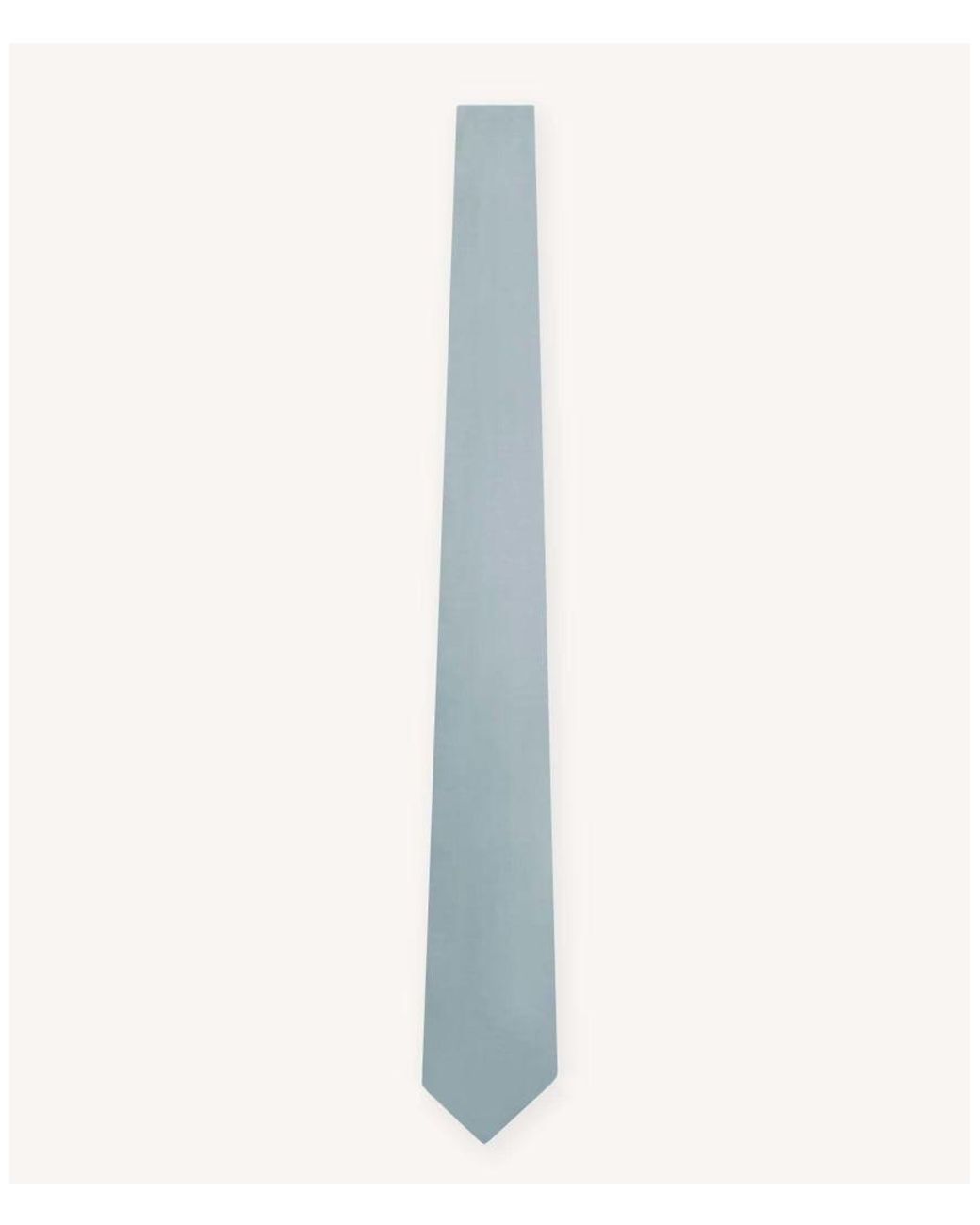 Six Stories White Satin Tie for men