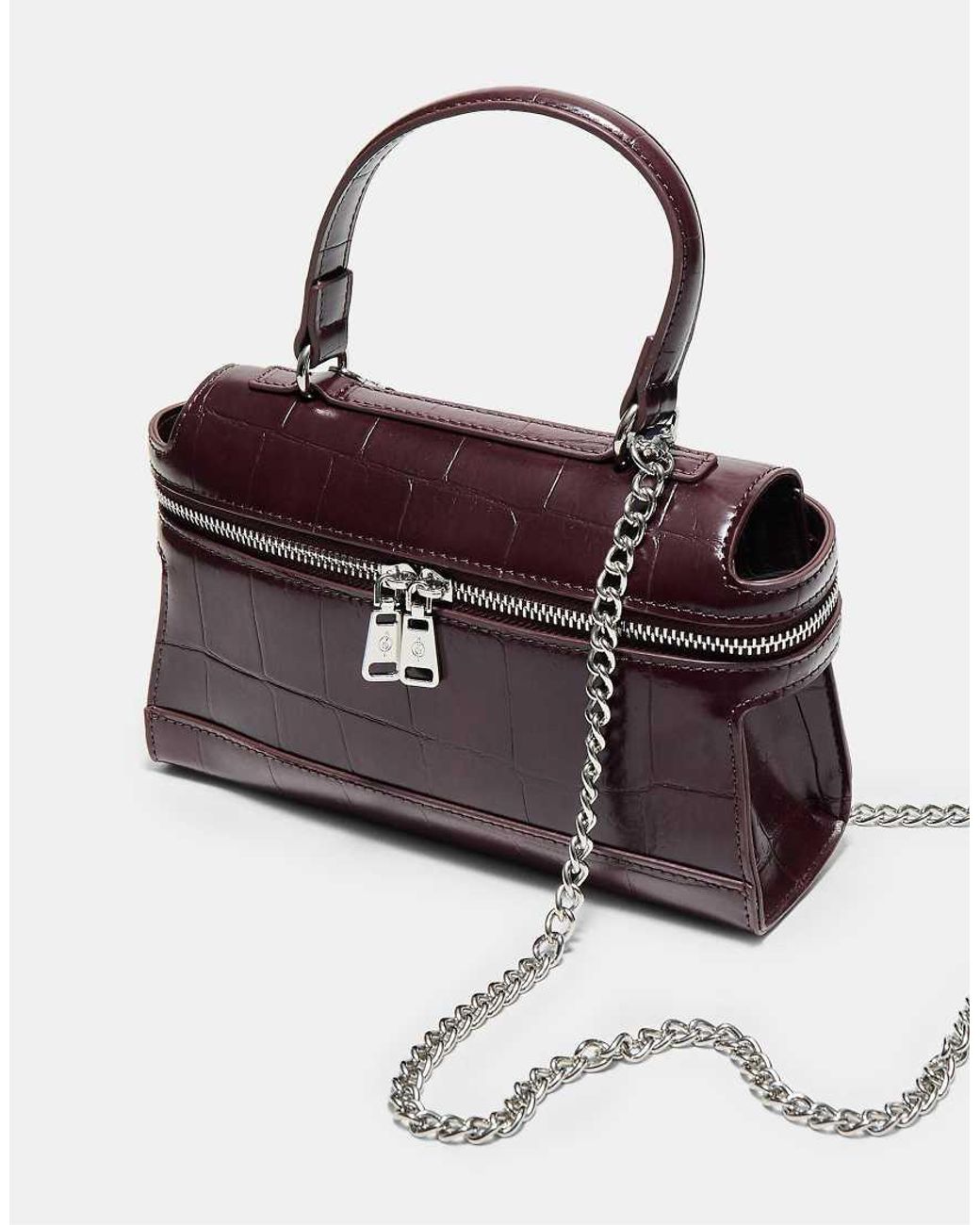 Stradivarius White Mini Coconut-effect Crossbody Bag