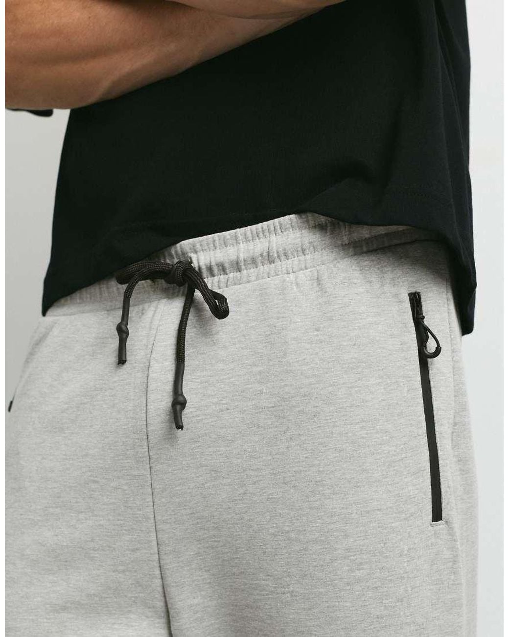 Pull&Bear Gray Stwd Technical joggers for men