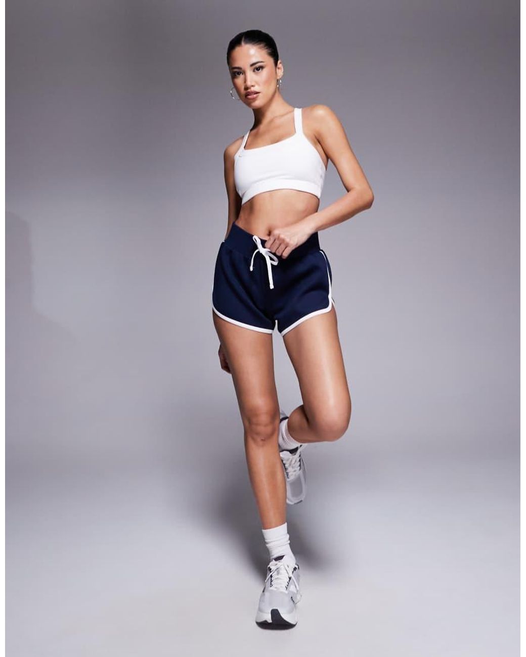 4505 Blue Retro Micro Jersey Running Shorts