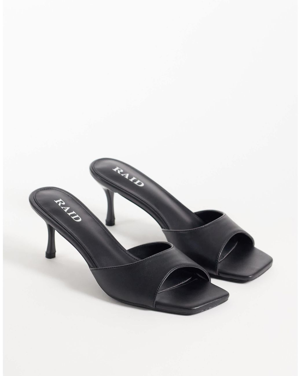 Raid Natural Cerese mules mit absatz aus kunstwildleder