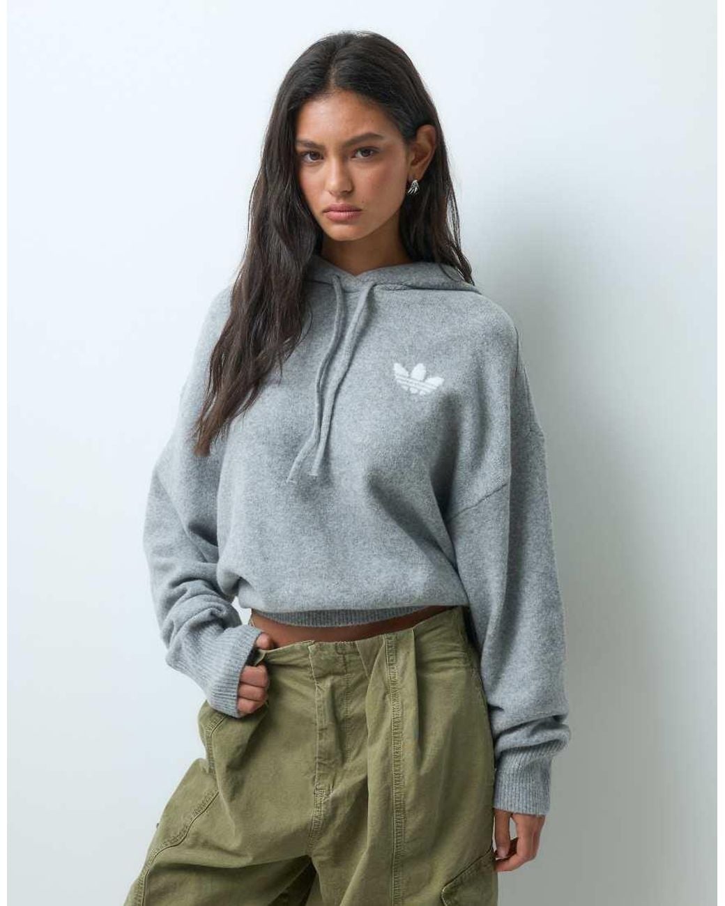 Adidas Originals Green Knitted Hoodie