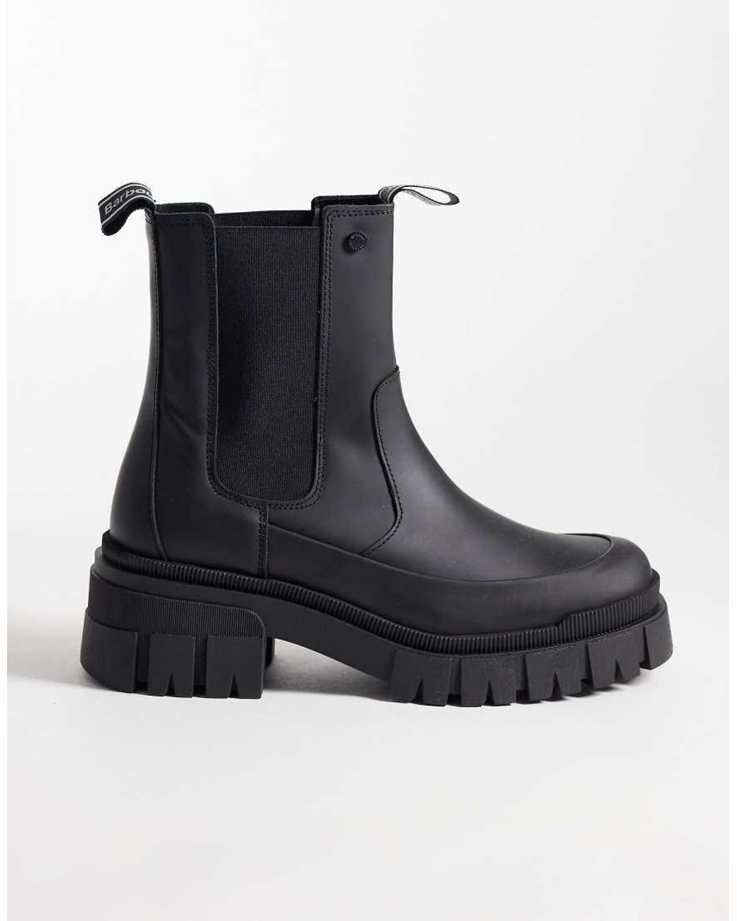 Barbour Blue Sofie Chunky Chelsea Boots