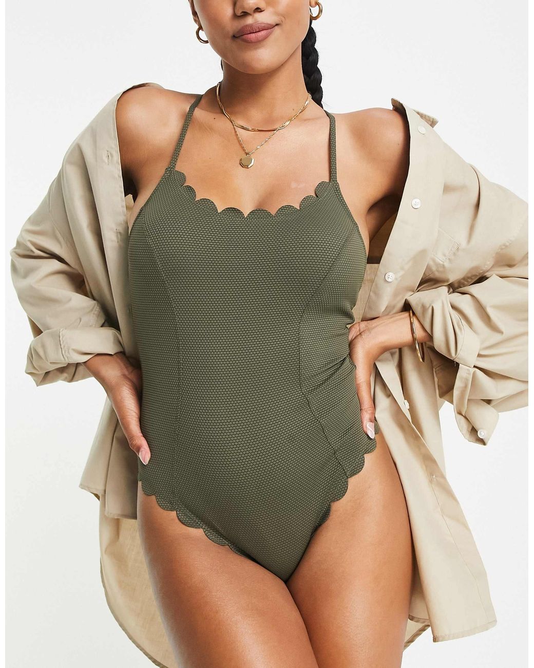 Accessorize Green – badeanzug