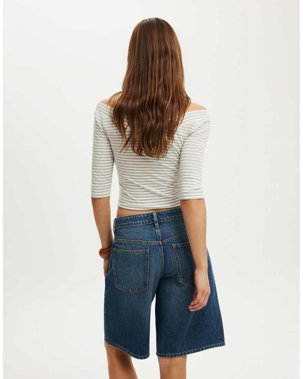 Cotton On Blue Baggy Denim Short