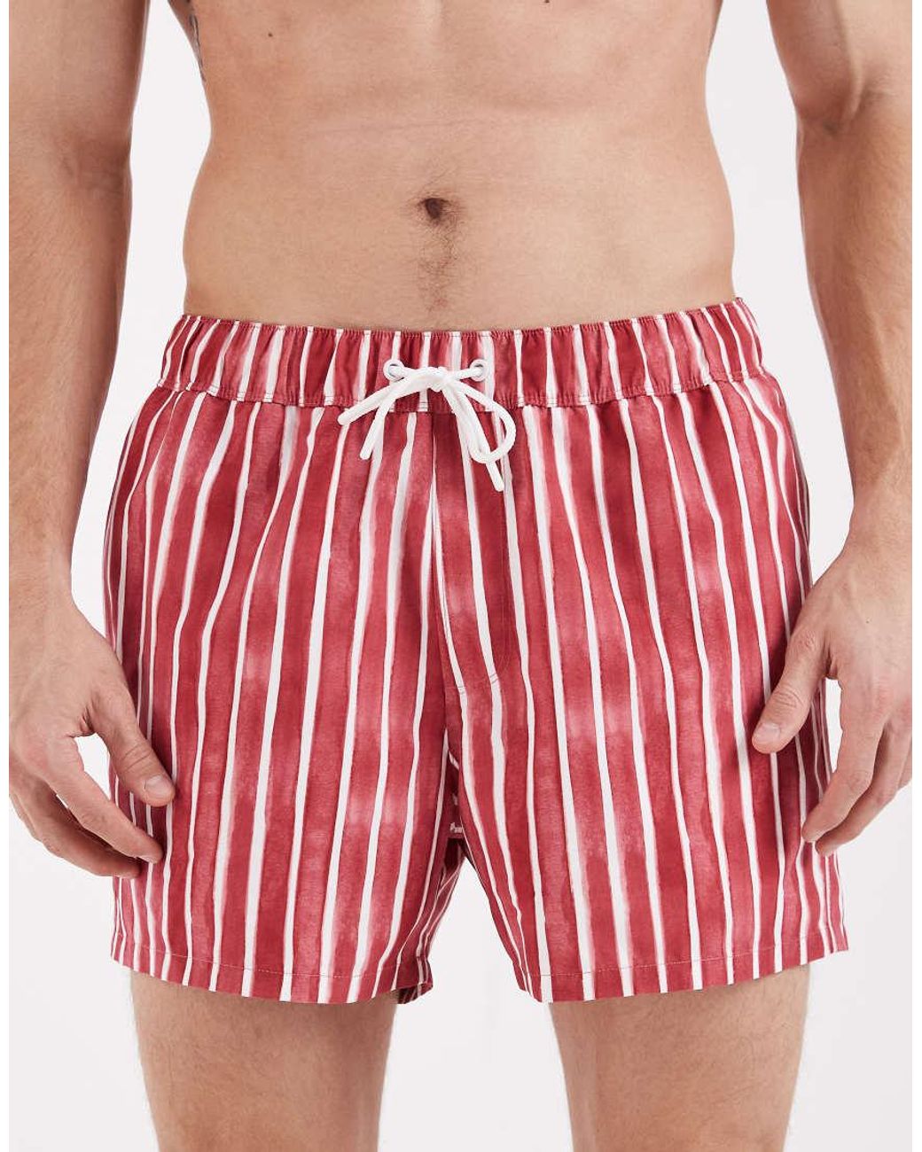 ASOS Red Swim Shorts for men