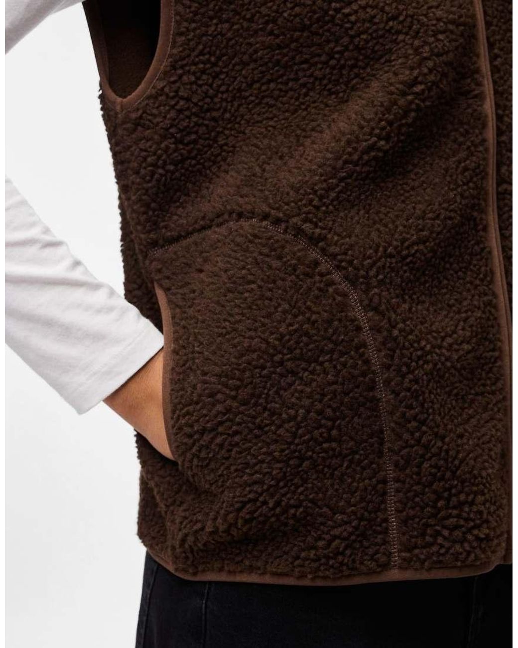 Pieces Brown Gilet