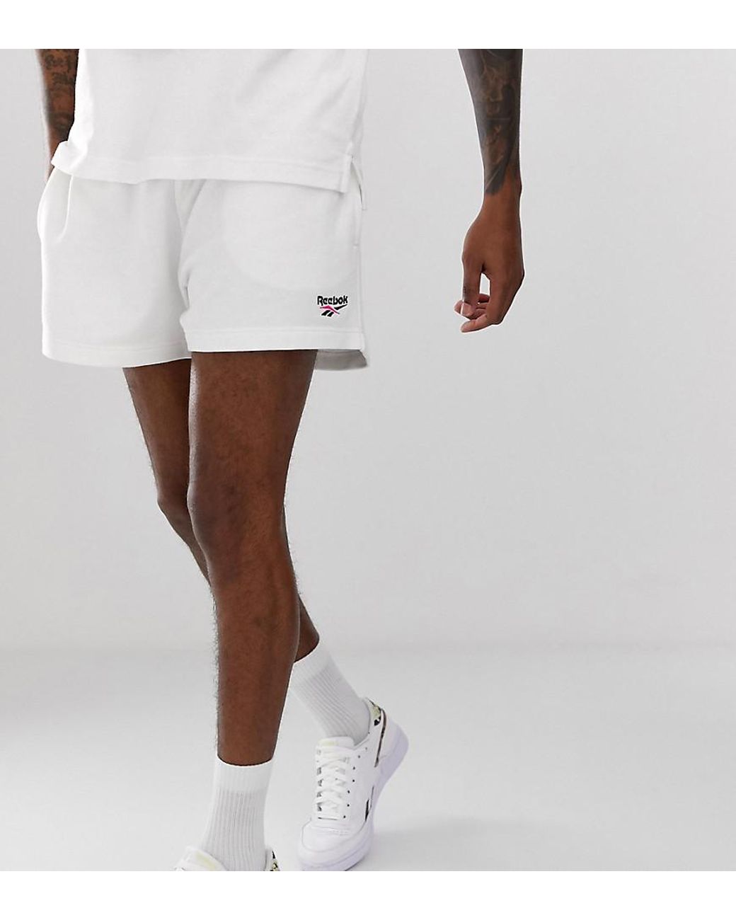reebok white shorts