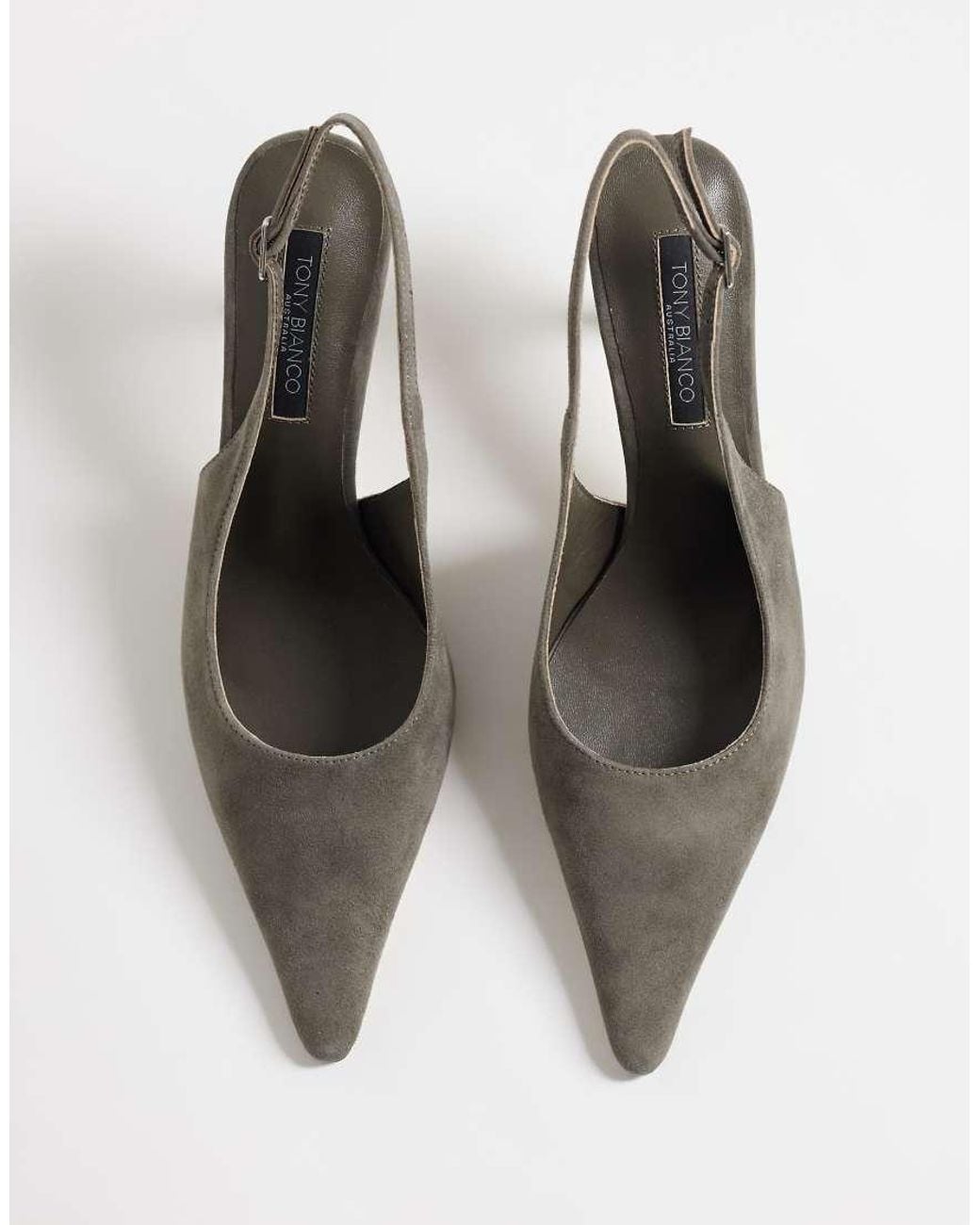 Tony Bianco White Samar Slingback Heeled Shoes