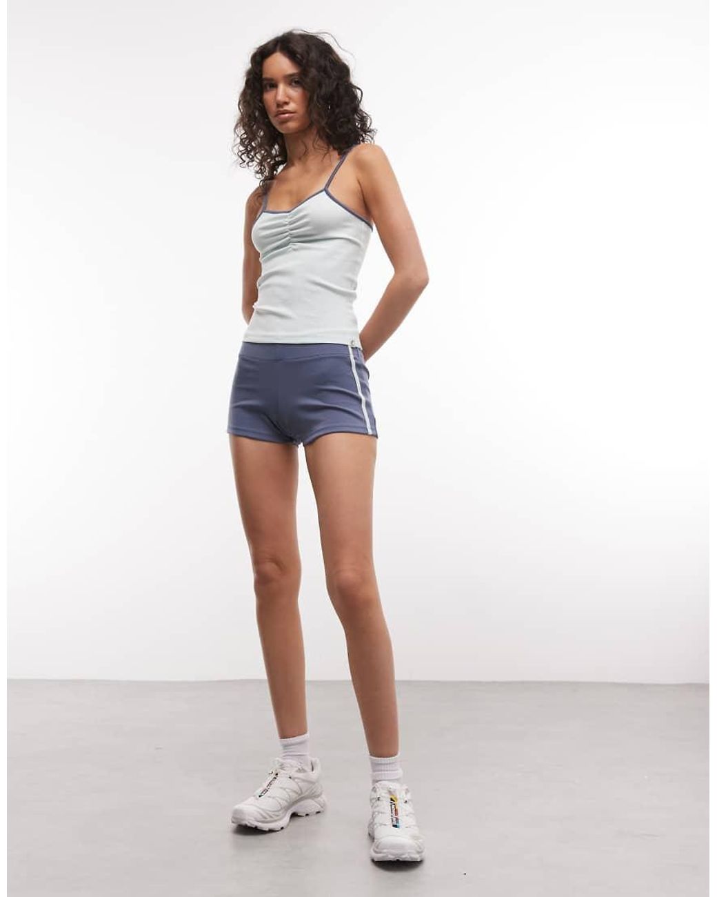 Collusion Blue Sporty Booty Short Co Ord