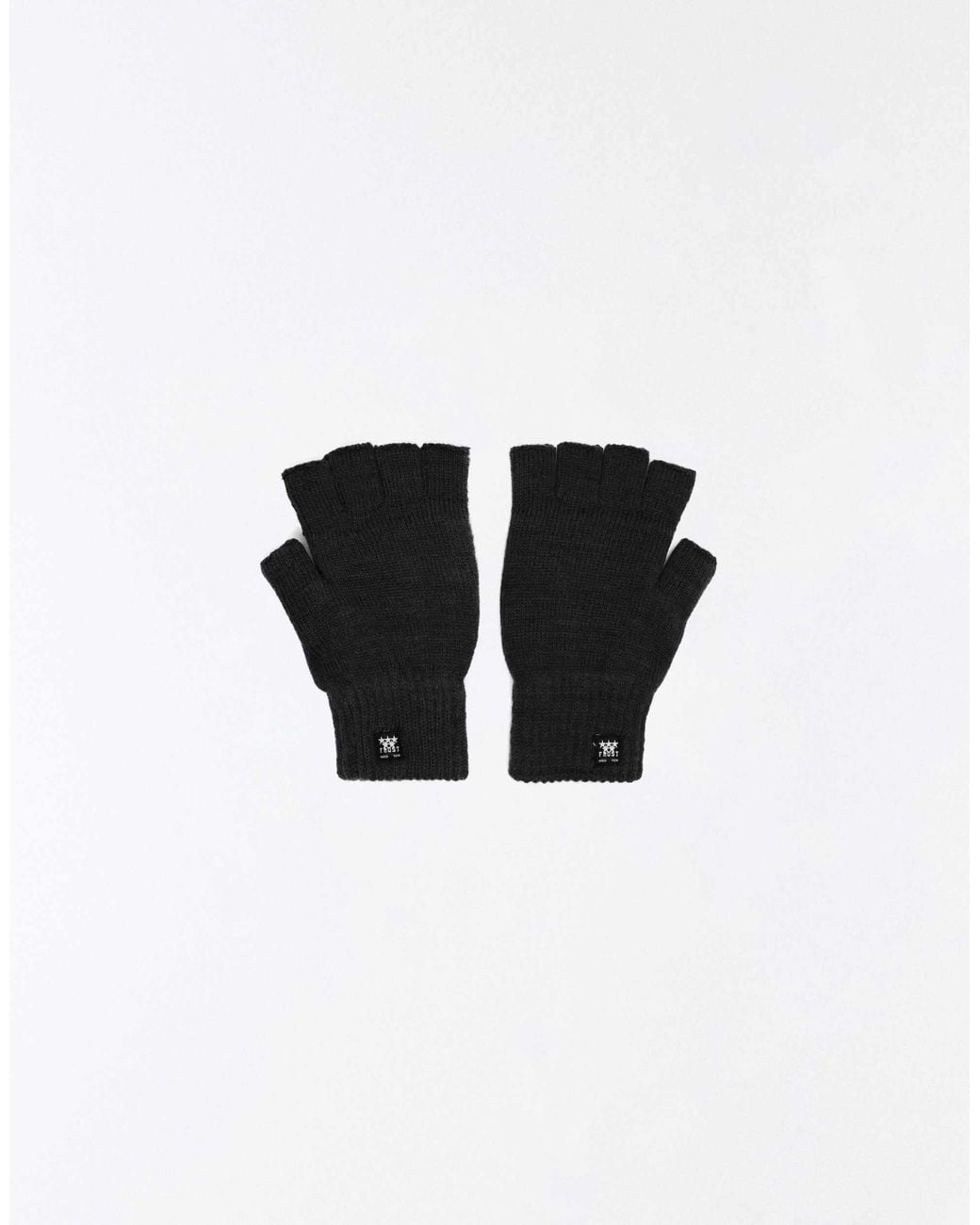 Bershka Strickfäustlinge in Black für Herren