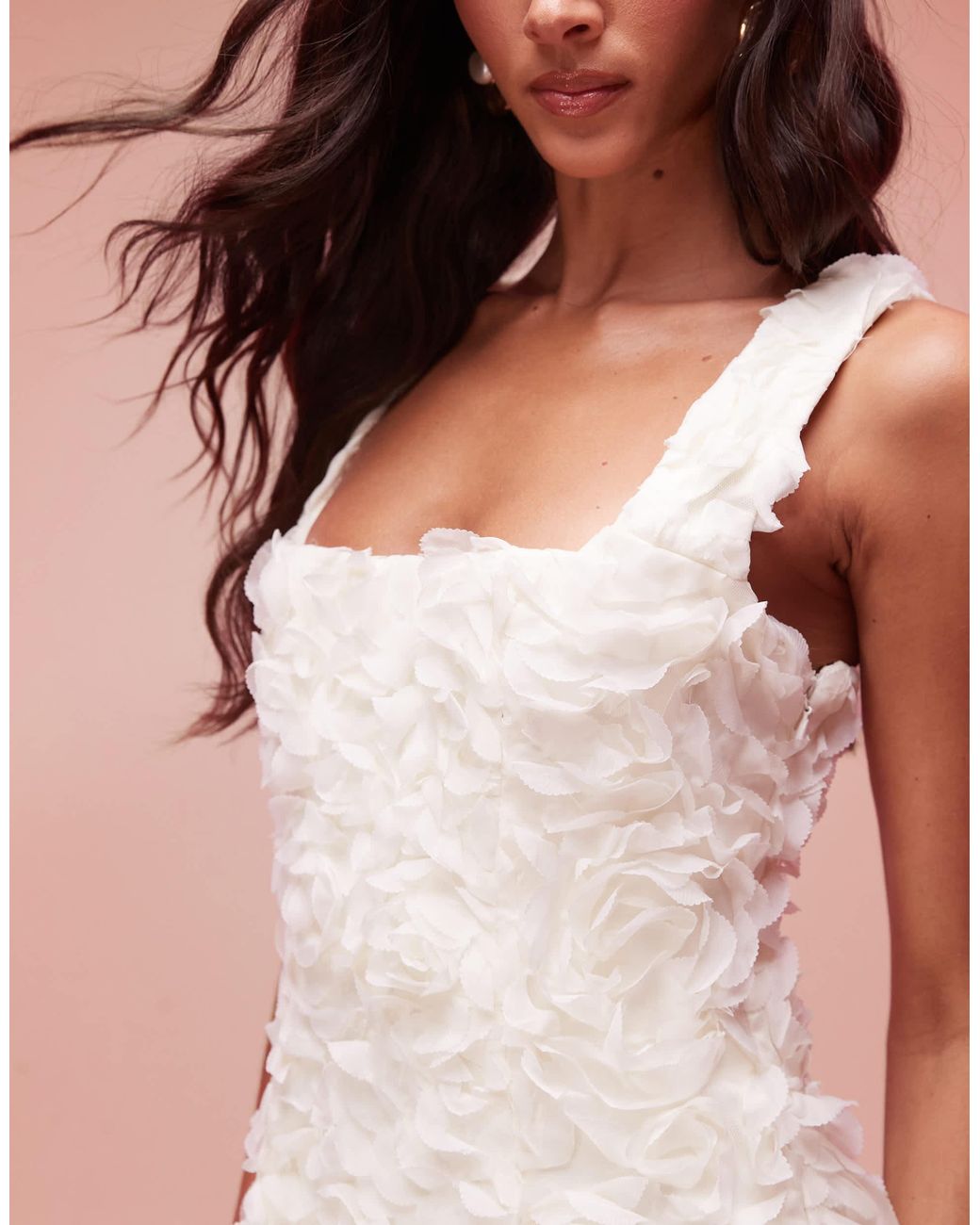 knee length dresses for ladies Embellished Bandeau A-Line Mini Dress in Ballet Pink - 8 / Regular main image 1