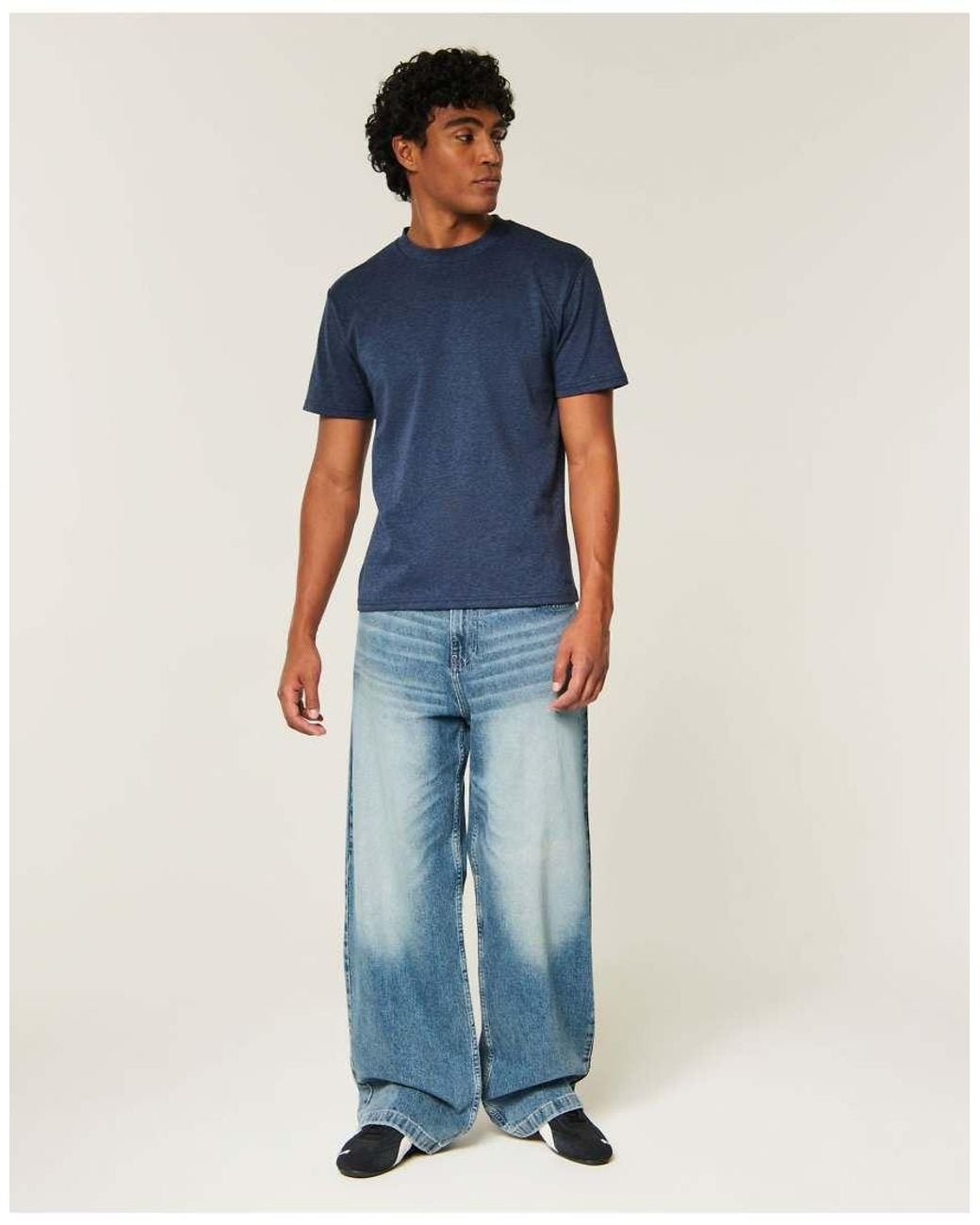 Hollister Blue Tall Relaxed Everyday Tee for men