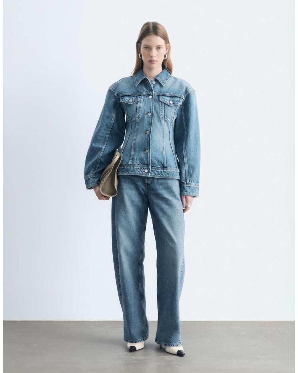 & Other Stories Blue Structred Denim Jacket