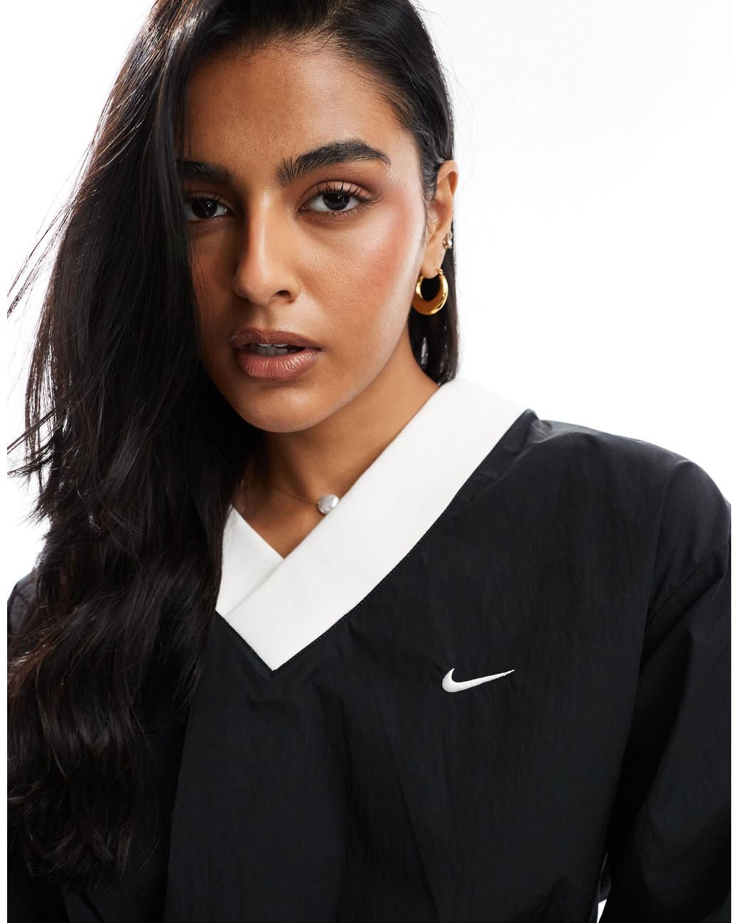 nike woven crew neck