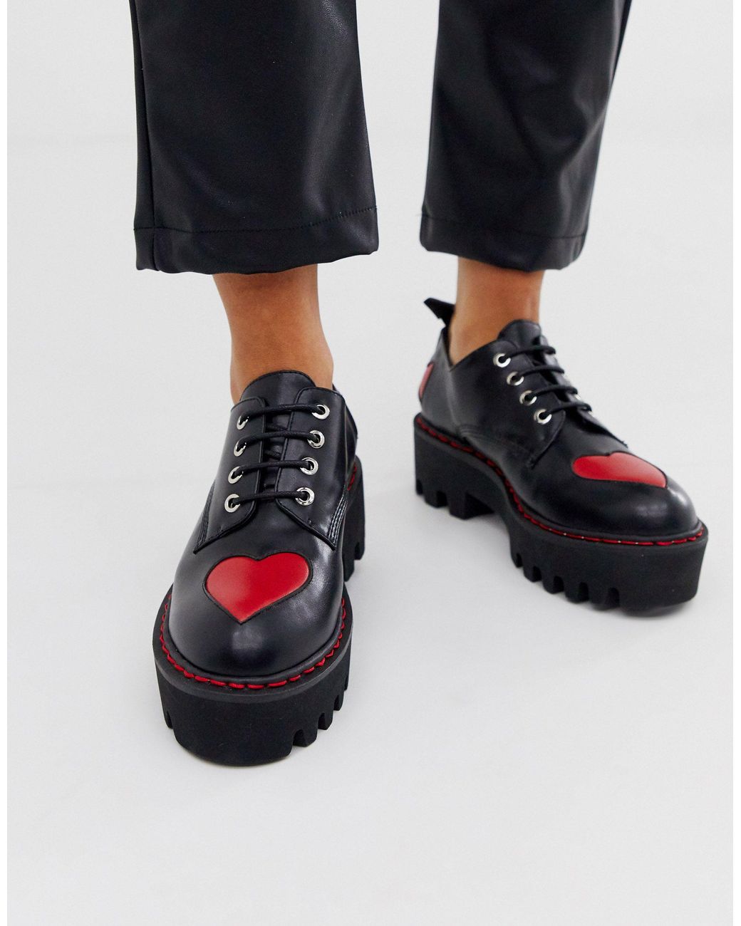 lamoda candlelight heart oxford shoes