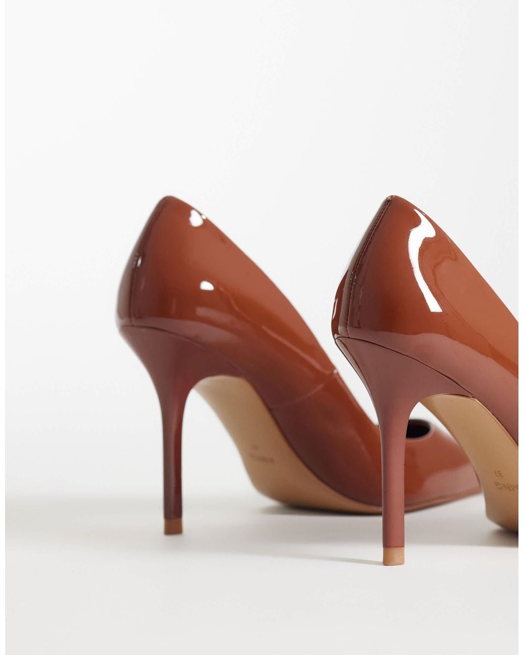 Mango Brown Pointed Heels