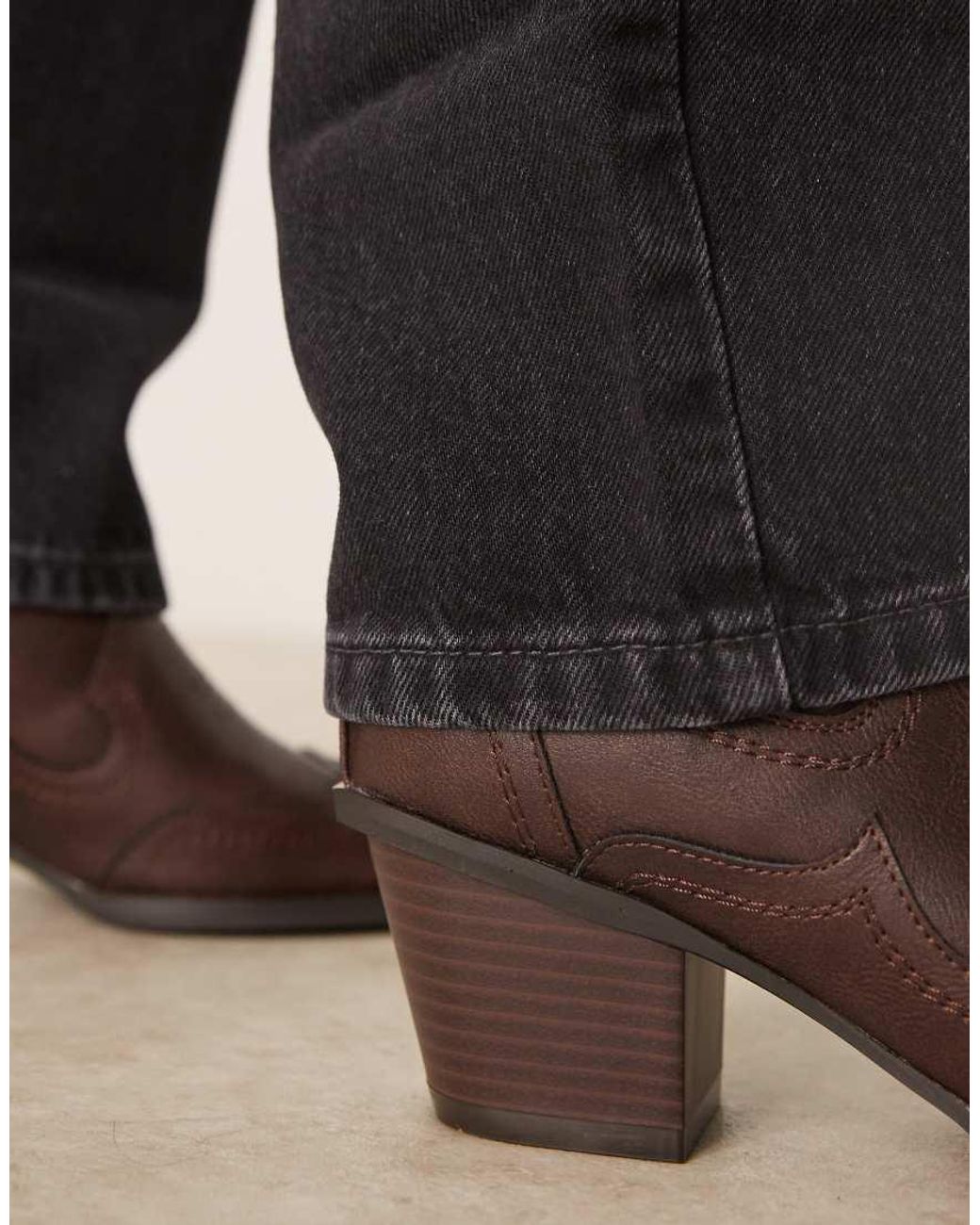 ASOS Black Western Chelsea Boots for men