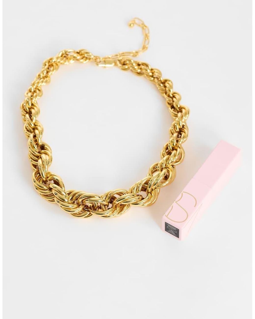 TOPSHOP Metallic Mia Twist Necklace