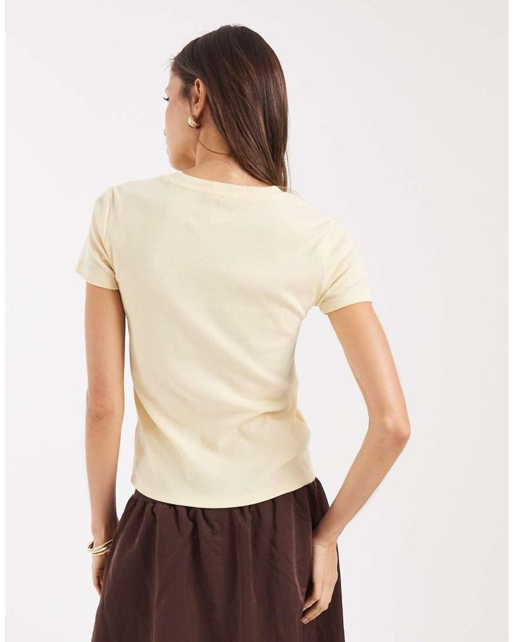 Gap Natural Button Through T-Shirt
