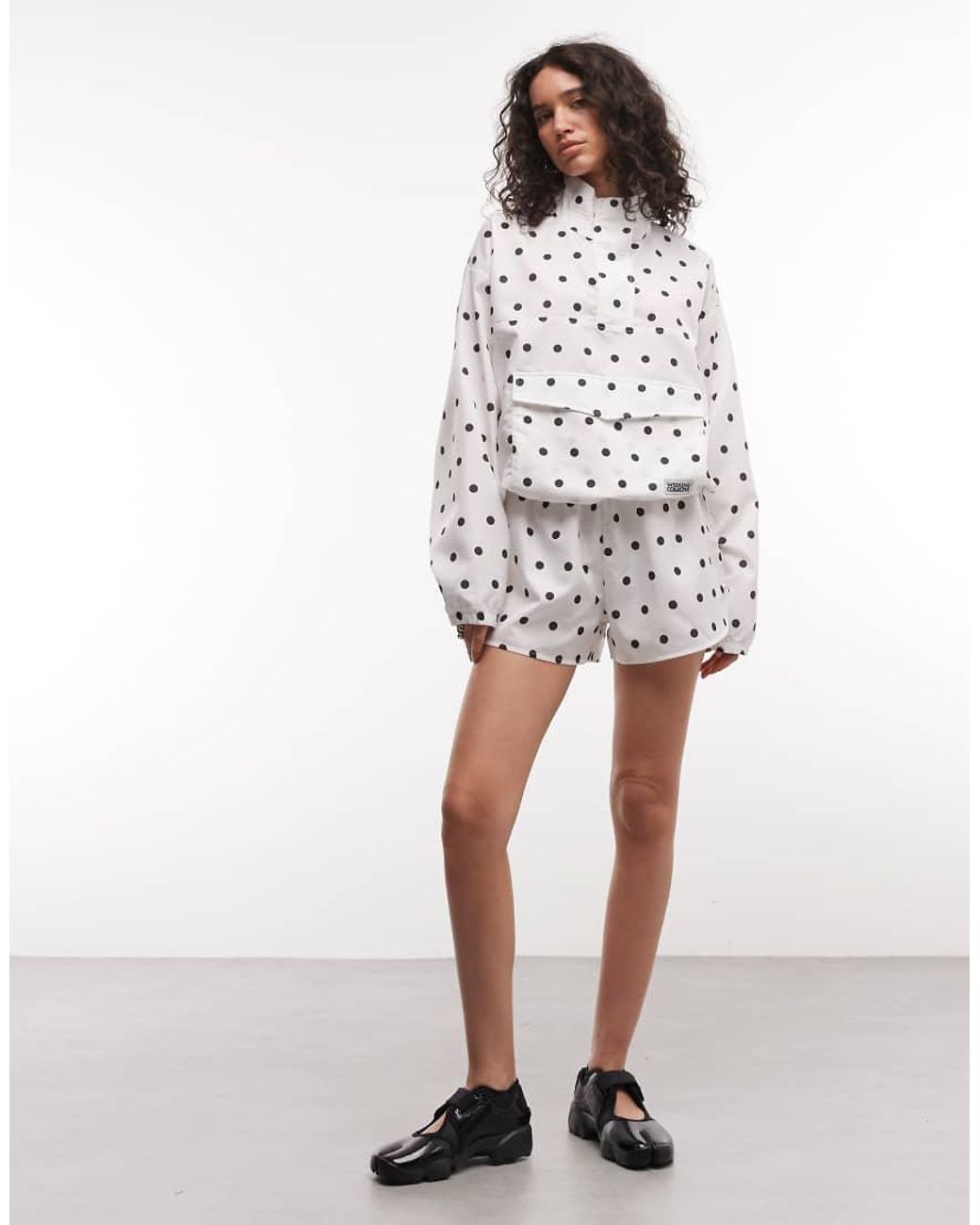 ASOS White Weekend Collective Running Shorts With Woven Label
