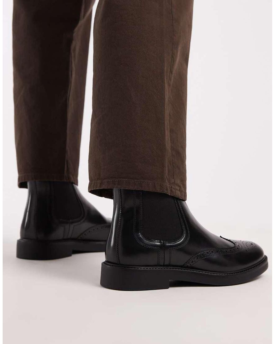 ASOS Brown Chelsea Boots for men