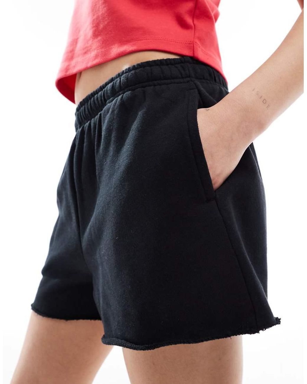 Cotton On Red Classic Fleece Mini Shorts