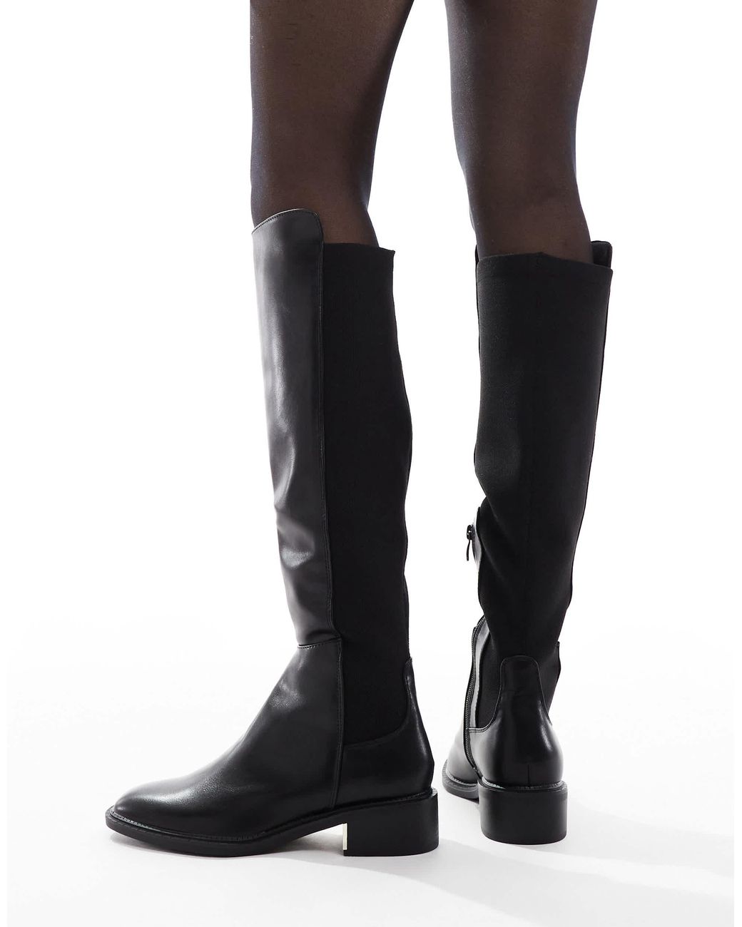 SEQWL Black Latte Riding Boots
