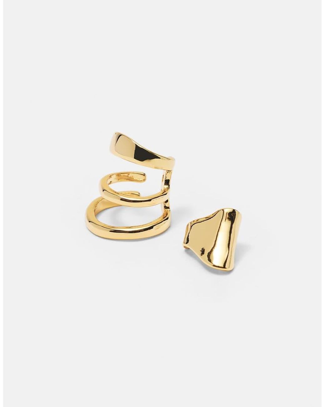 Confezione Da 6 Orecchini Ear Cuff di Pull&Bear in White