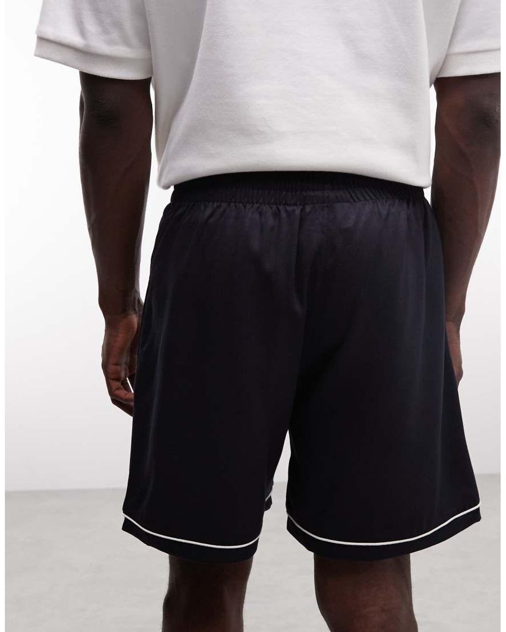 KTZ White La Dodgers Logo Shorts for men