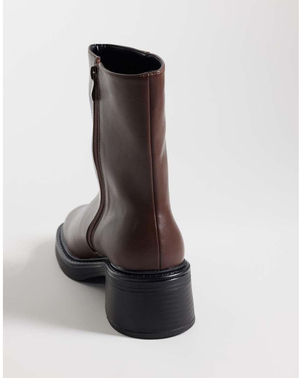 Raid Wide Fit Brown Cecilia Chelsea Boots