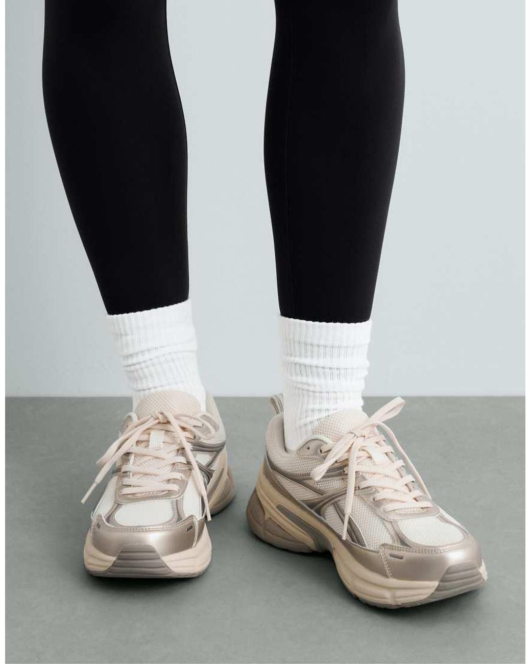 Oysho White Multi-Piece Freetime Trainers