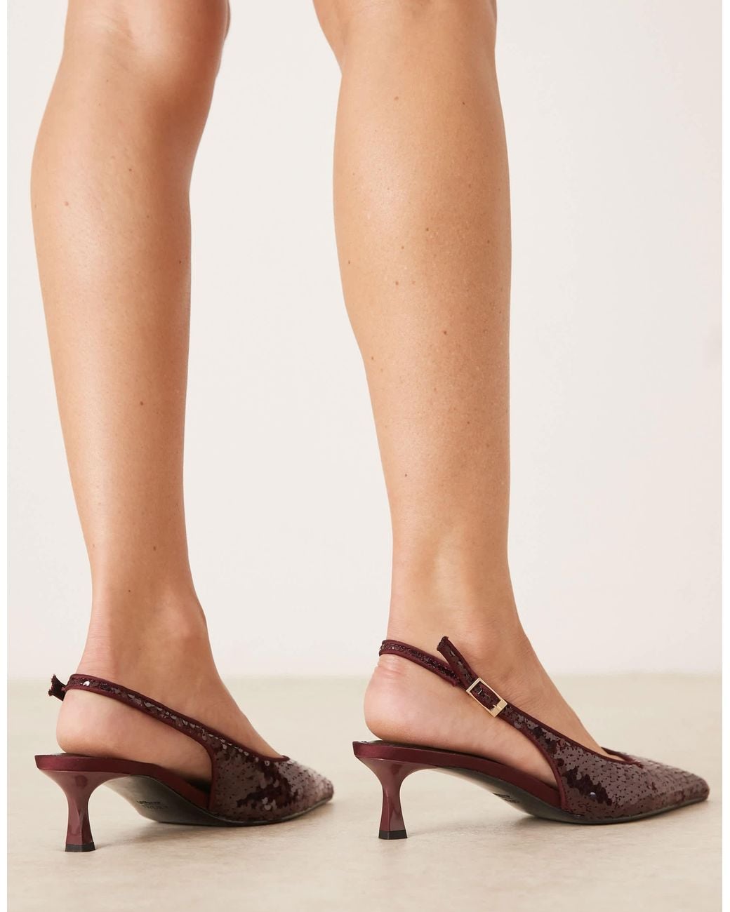 ASOS Natural – skip – slingback-schuhe
