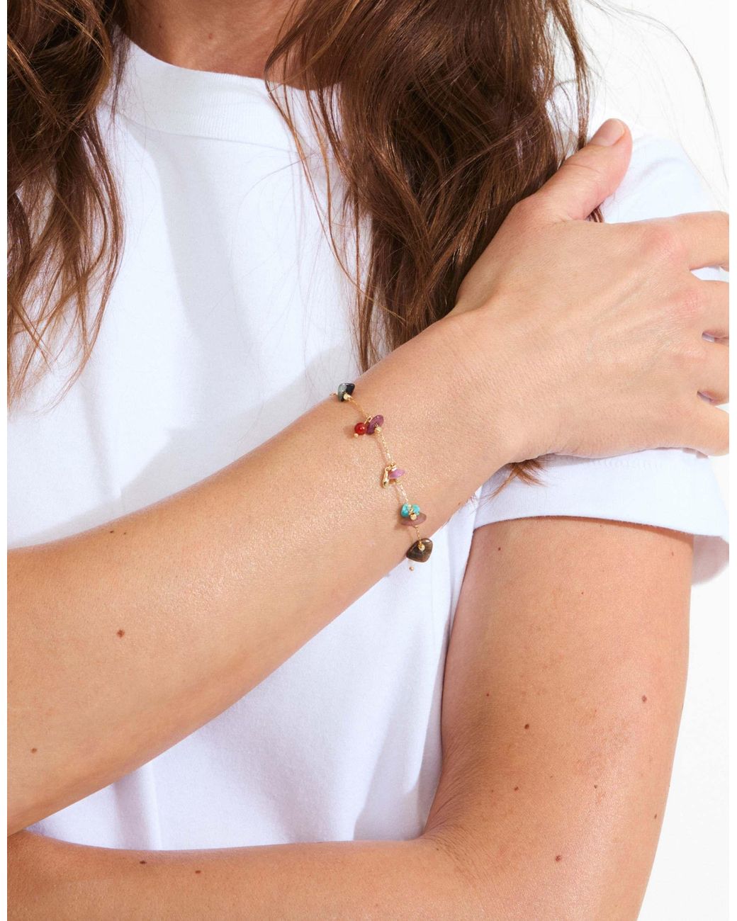 Here - bracelet - doré Pilgrim en coloris Metallic