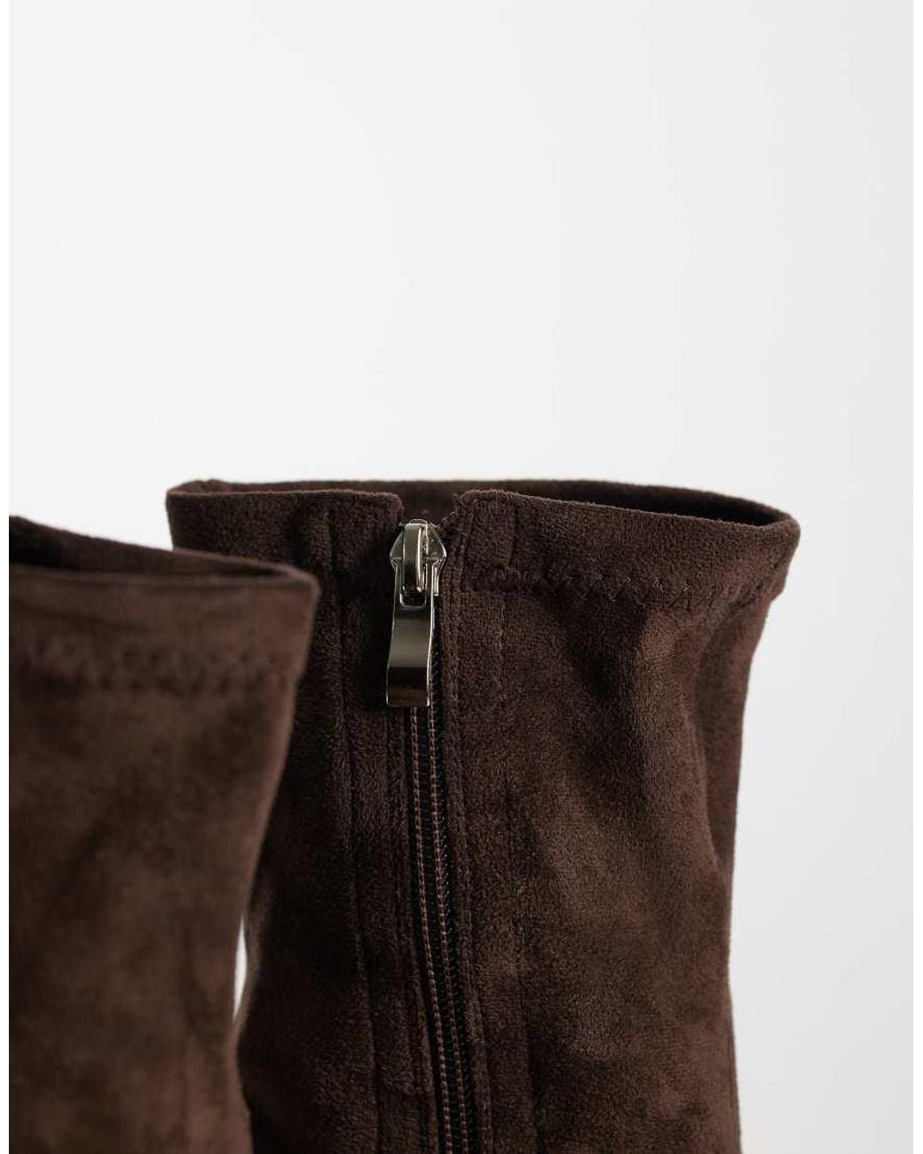 SIMMI Brown Simmi London Grech Heeled Sock Boots
