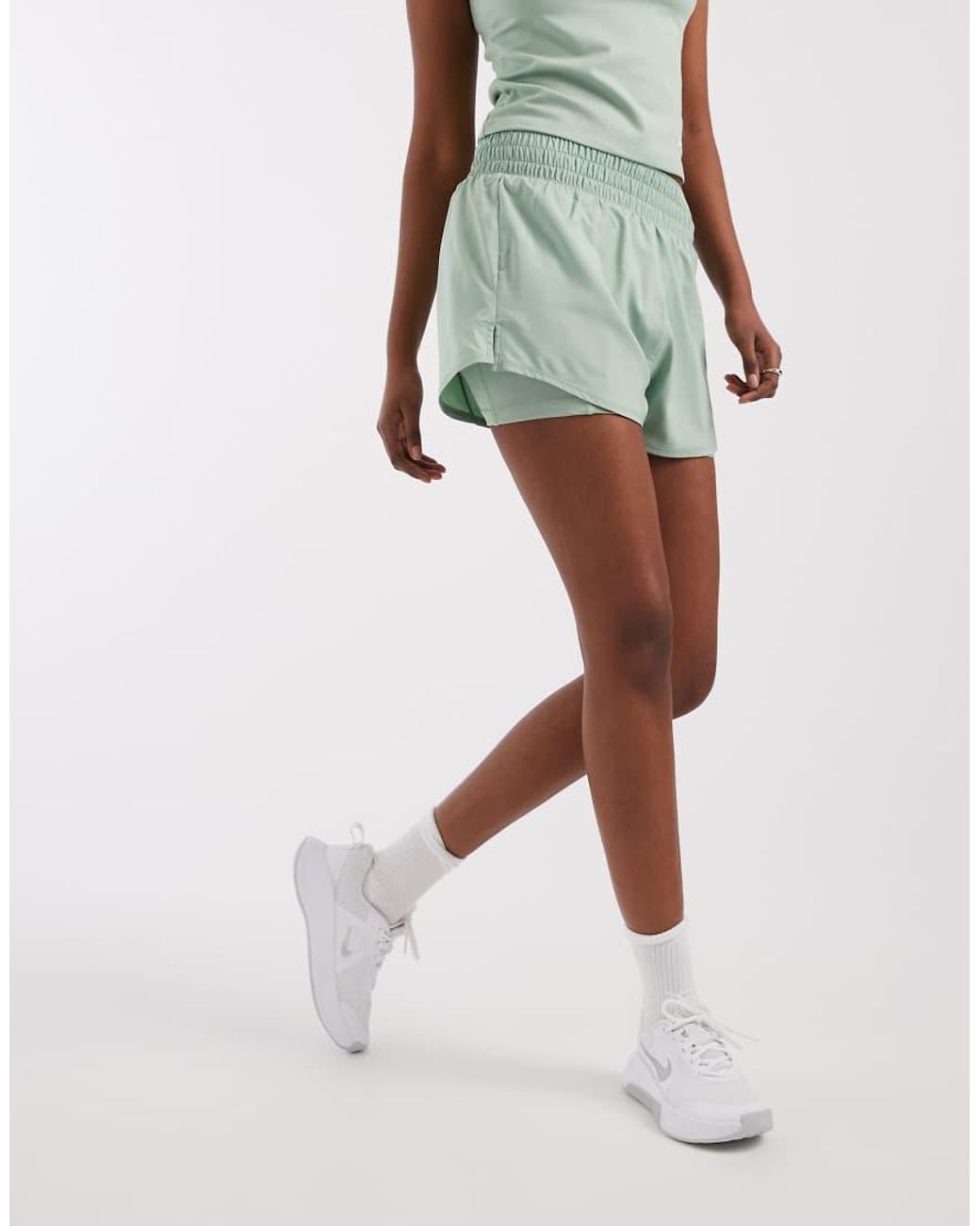 Nike Green One Dri-fit High Waisted 3 Inch 2