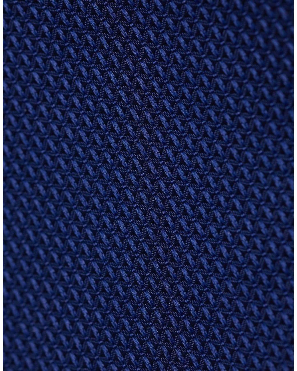 ASOS Blue Textured Tie And Pocket Square for men