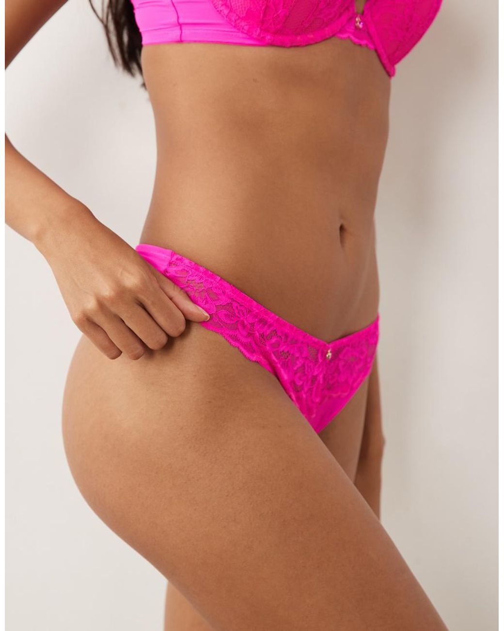 Ann Summers Pink Sexy Lace Thong