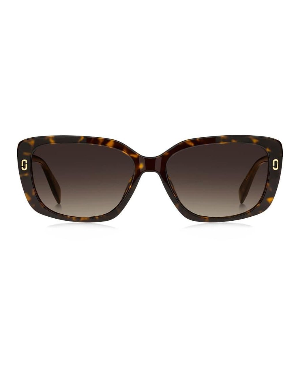 Marc Jacobs Brown Marc Jac Sun Rectangular Sunglasses With Gradient Lenses