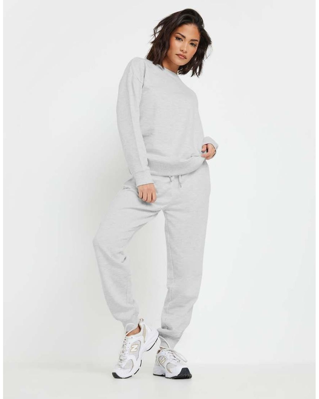 PixieGirl White Petite Crew Neck Sweatshirt