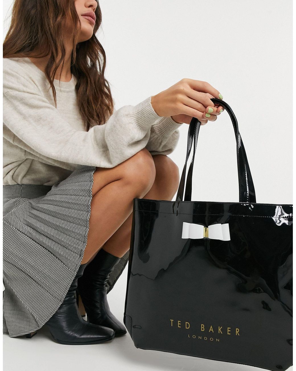 Ted Baker Große Icon Bag Mit Schleife in Schwarz | Lyst DE