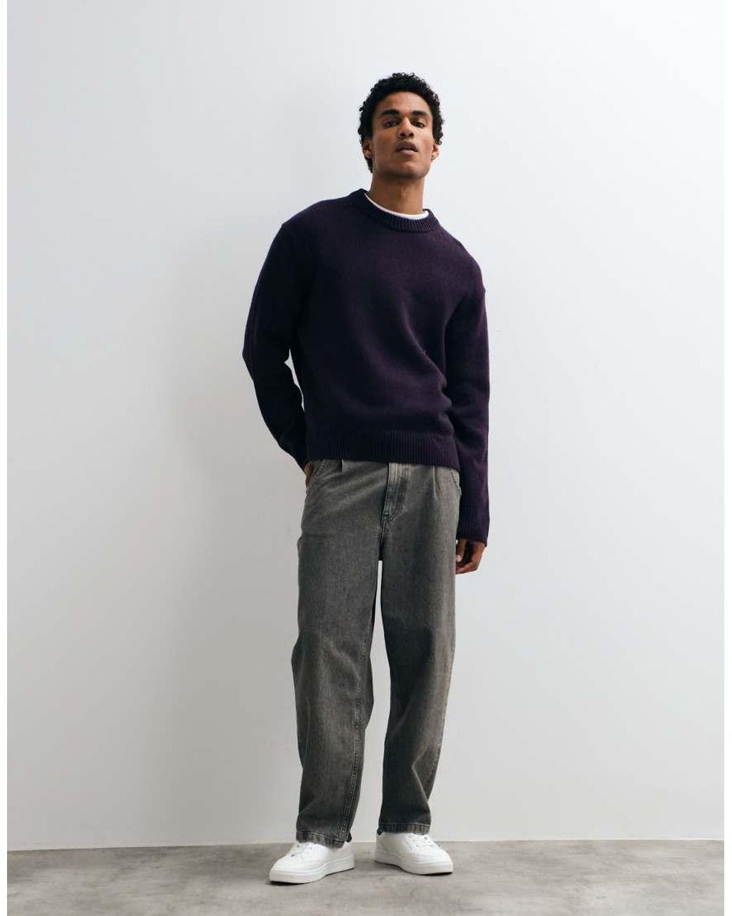 ARKET Blue Wool Blend Oversized Jumper for men