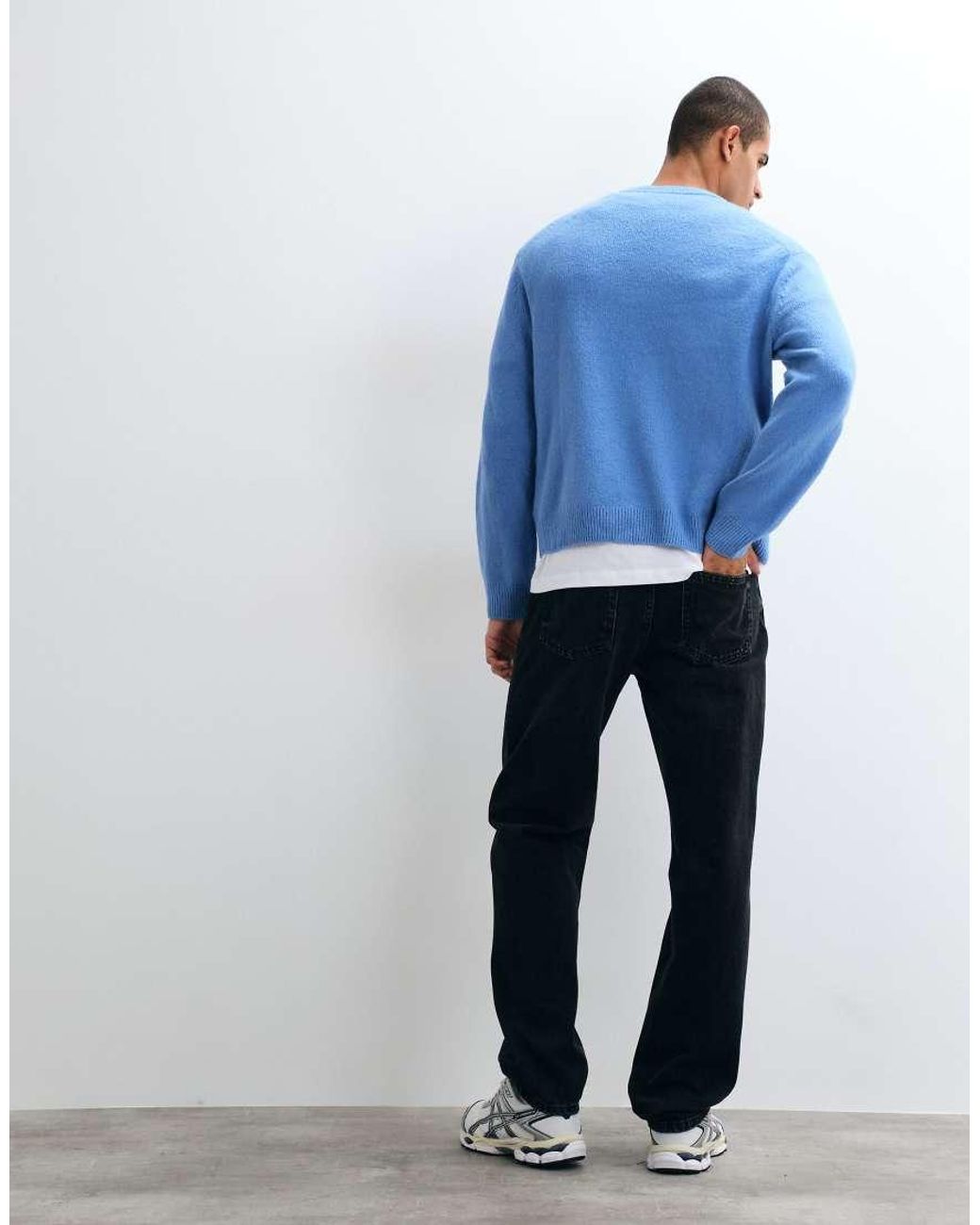 Pull&Bear White Straight-leg Jeans for men