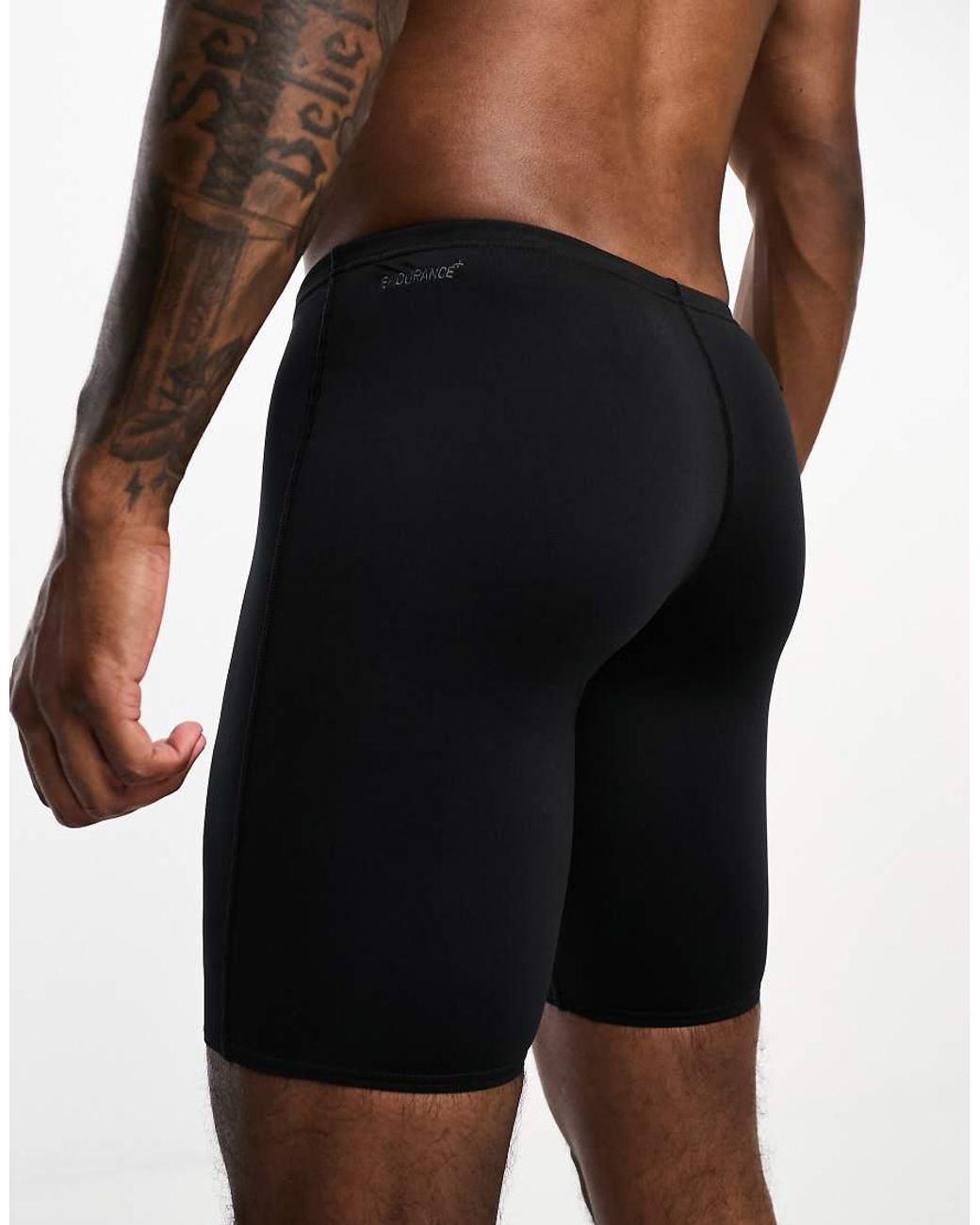 Speedo Black Endurance Jammer Swim Shorts for men