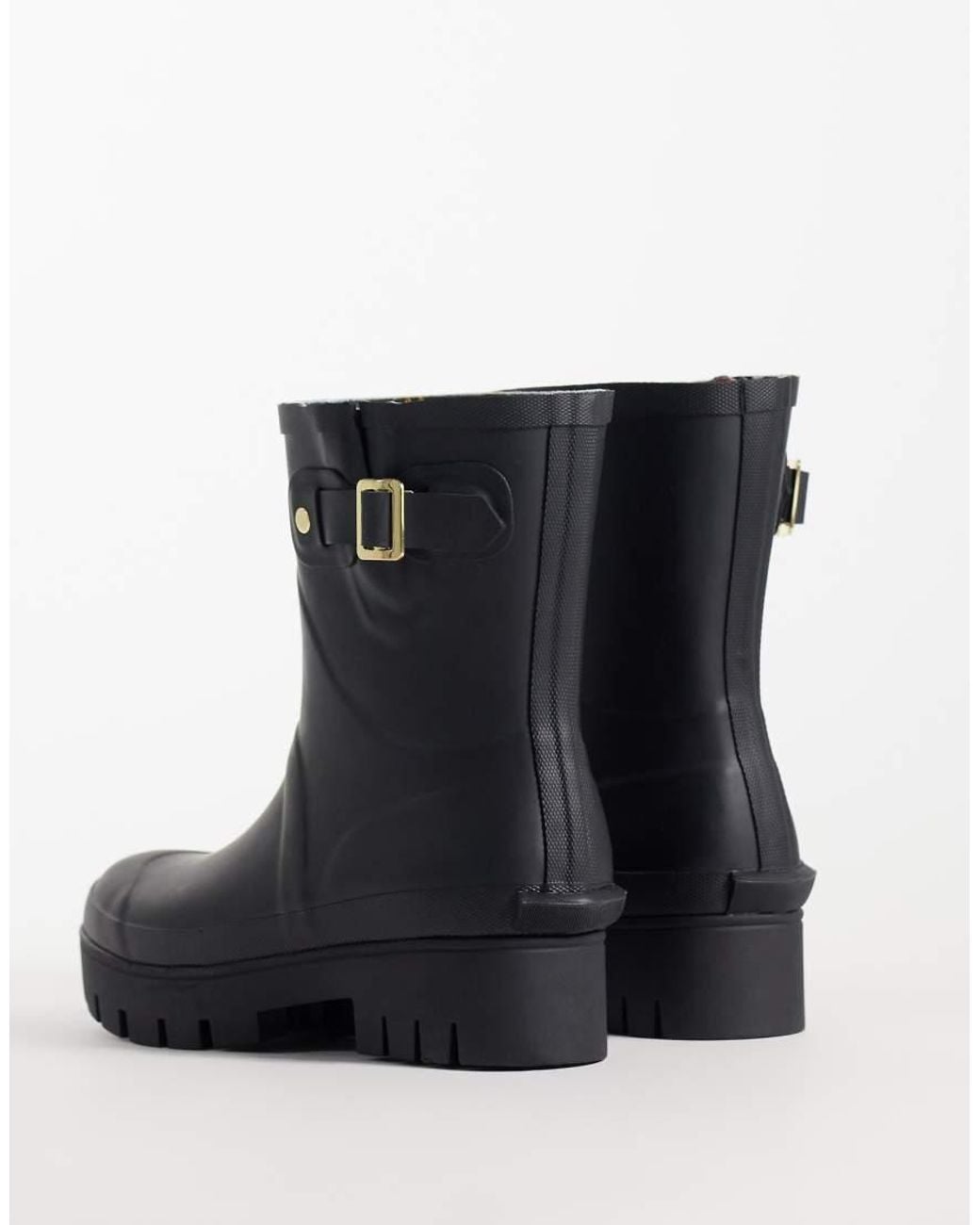 Barbour Black Raelynn Buckle Welly Boots
