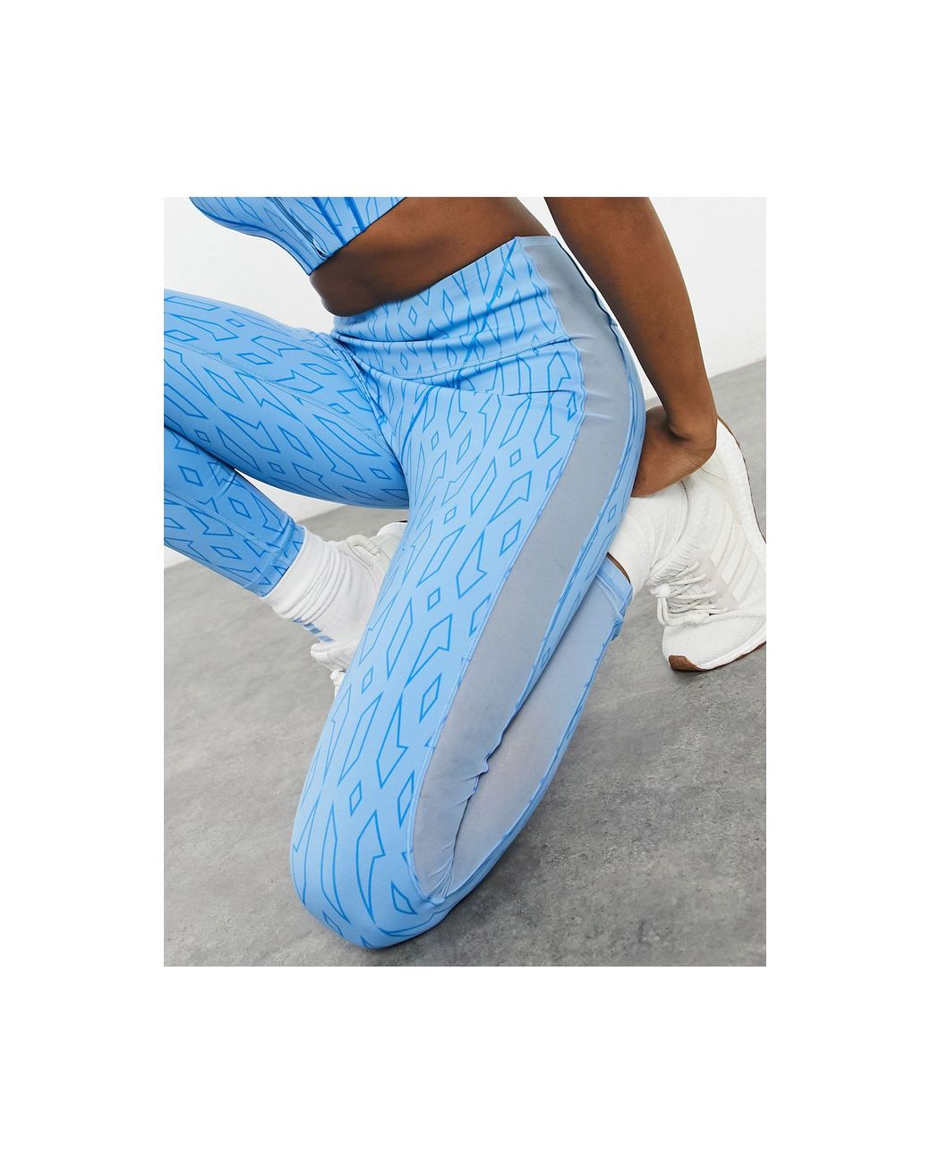 Ivy Park Adidas X Monogram Sheer leggings in Blue Lyst UK