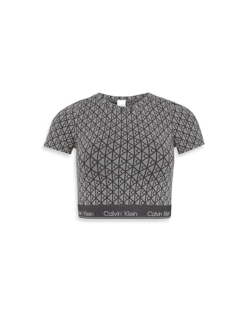 Calvin Klein Gray Shapewear Short Sleeve Top