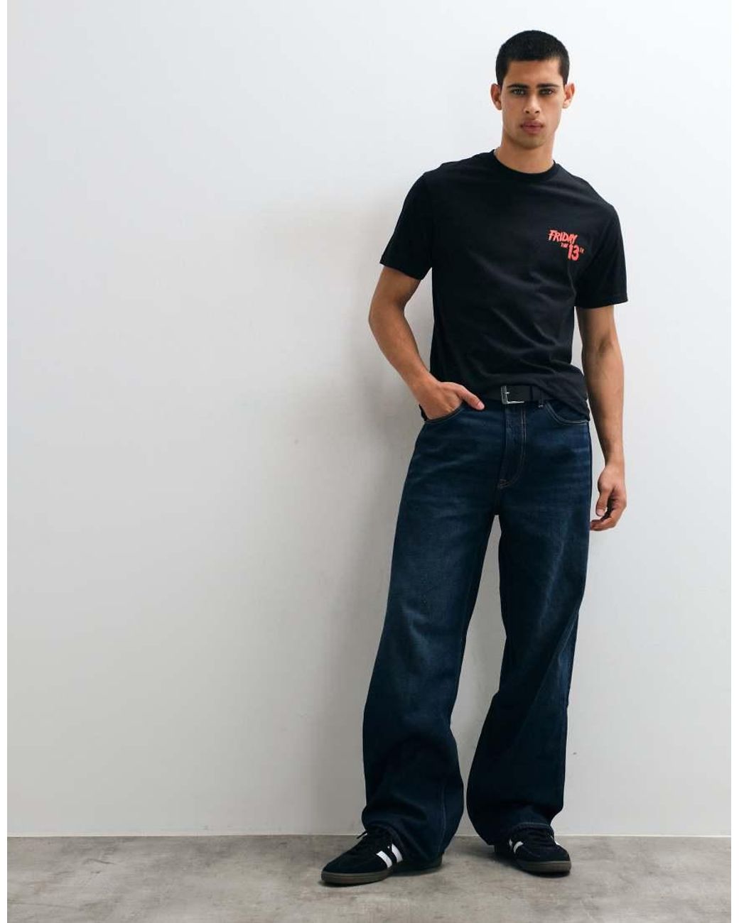 ASOS Red Oversized T-shirt With Halloween Friday 13th Print for men