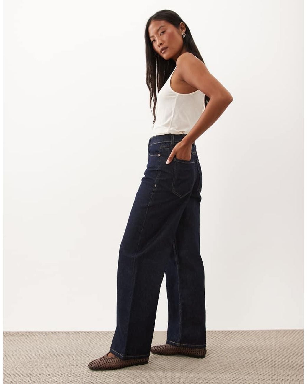 New Look Blue Adalae Wide Leg Jeans
